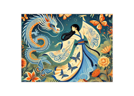 Fairy Waltz in the Butterfly Garden Ceramic Tile