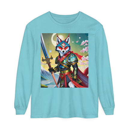 Cyberpunk Samurai Dog Long Sleeve T-Shirt