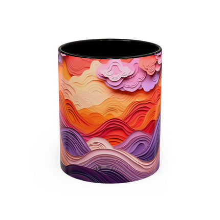 Dramatic Sunset Sky Colorful Mugs (11oz, 15oz)