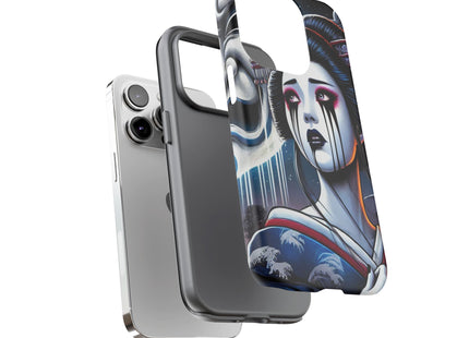 Geisha’s Black Ink Tears Phone Cases