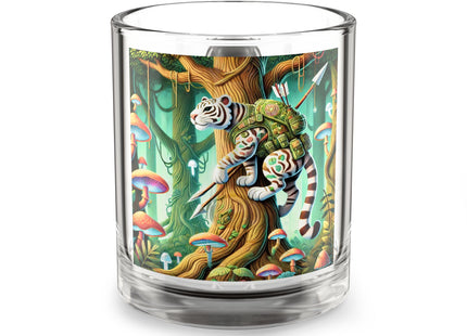 Silent Stripes Glass Mug, 10oz