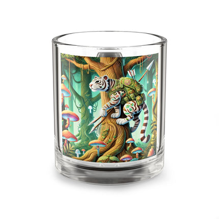 Silent Stripes Glass Mug, 10oz
