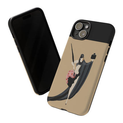 Dancer with Ink & Blossoms Phone Case – Elegant Grace & Artistic Poise