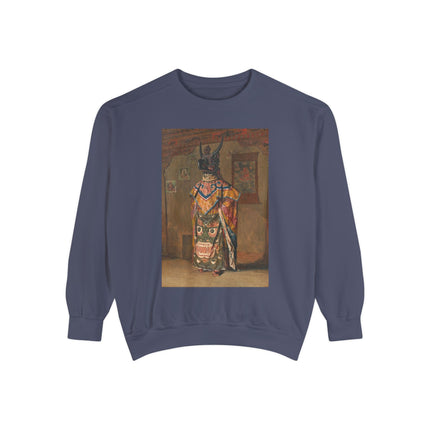A Buddhist Lama by Vasily Vereshchagin Garment-Dyed Sweatshirt