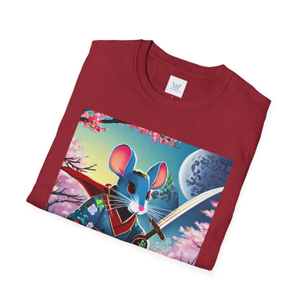 Cyber Samurai Rat Softstyle T-Shirt