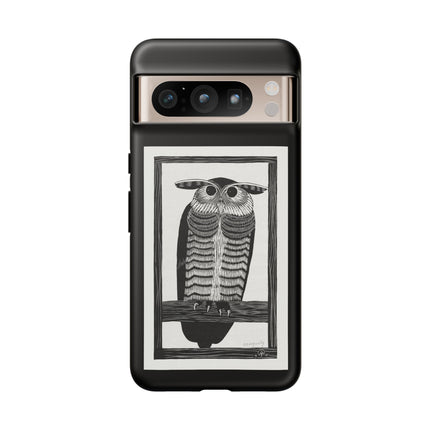 Horned Owl by Samuel Jessurun de Mesquita Phone Cases