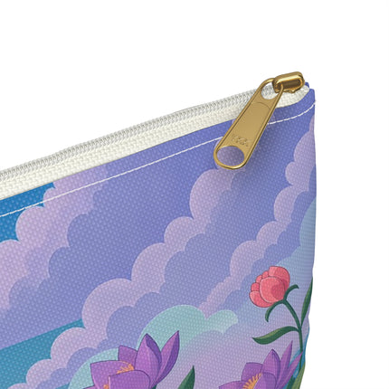🎭🌸 The Lady Of The Secret Masquerade Accessory Pouch – Art Deco Garden Fantasy