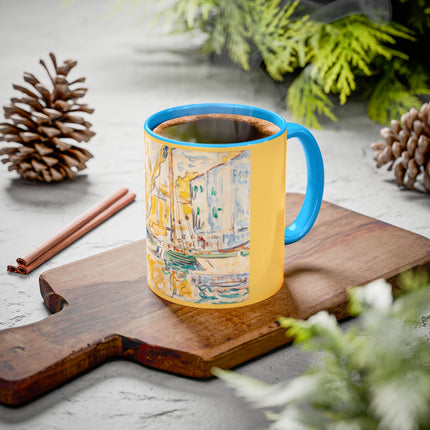 Saint-Tropez by Paul Signac Colorful Mugs (11oz, 15oz)