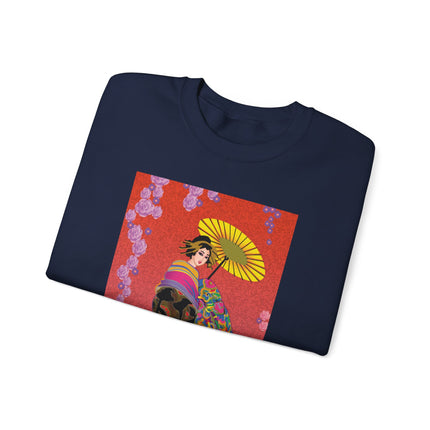 Enchanting Geisha Unisex Heavy Blend™ Crewneck Sweatshirt