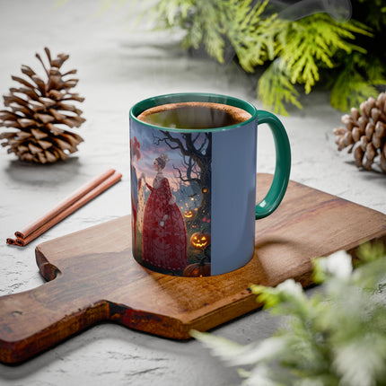 ♥️🎃 The Queen Of Hearts Halloween Masquerade Colorful Mug – Royal Halloween Fantasy