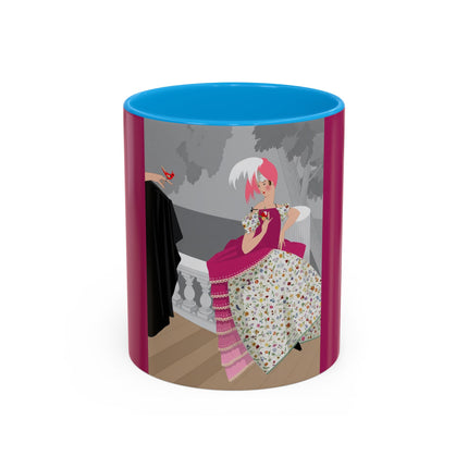 The Red Bird Colorful Mugs – Gentle Storybook Charm & Elegant Whimsy