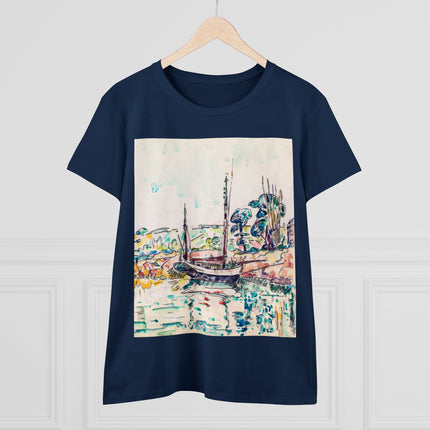 Concarneau by Paul Signac Women's Midweight Cotton Tee