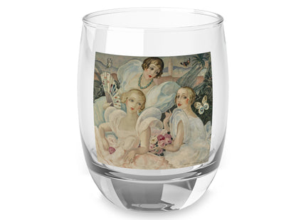 Les Femmes Fatales by Gerda Wegener Whiskey Glass