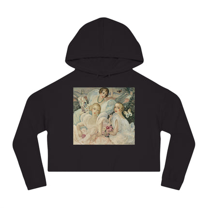 Les Femmes Fatales by Gerda Wegener Women’s Cropped Hooded Sweatshirt