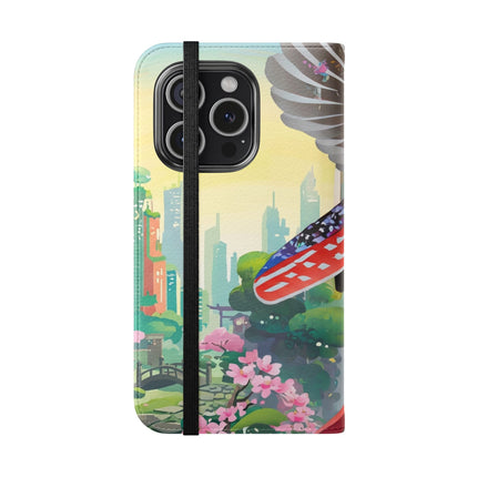 🦉⚔️ Cyberpunk Samurai Owl Flip Case – Neon Wisdom & Warrior Honor
