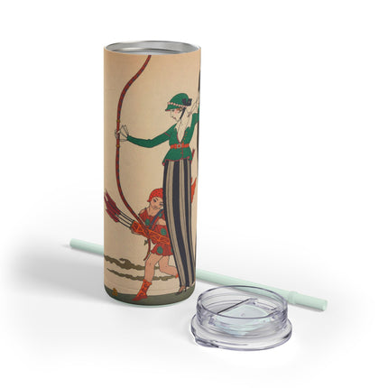 L'Arc Rouge by George Barbier Skinny Matte Tumbler, 20oz