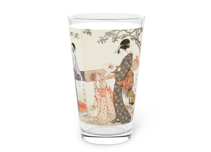 Drying and Stretching Cloth by Kitagawa Utamaro Glass, 16oz
