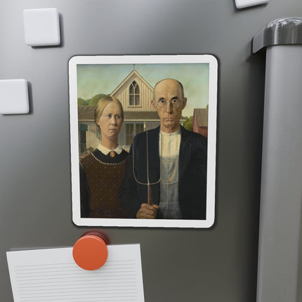 American Gothic by Grant Wood Die-Cut Magnets (5 Sizes)