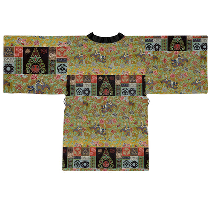 Chinois et Japonais 2 by Auguste Racinet Long Sleeve Kimono Robe (AOP)