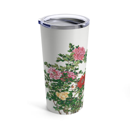 Peonies and Birds by Okamoto Shuki Tumbler 20oz