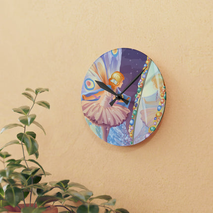 Reflections of Enchantment Acrylic Wall Clock, Round and Square