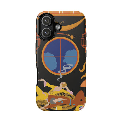 Art Deco Lounge Phone Case – Opulent Smoke & Timeless Glamour