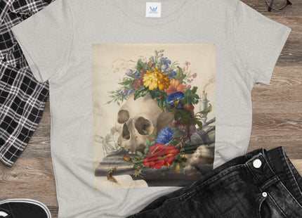 Vanitas Still Life by Herman Henstenburgh Women's Midweight Cotton Tee