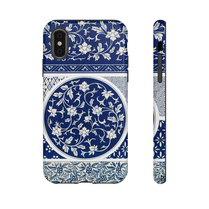 Blue Flower Pattern by Owen Jones Phone Cases