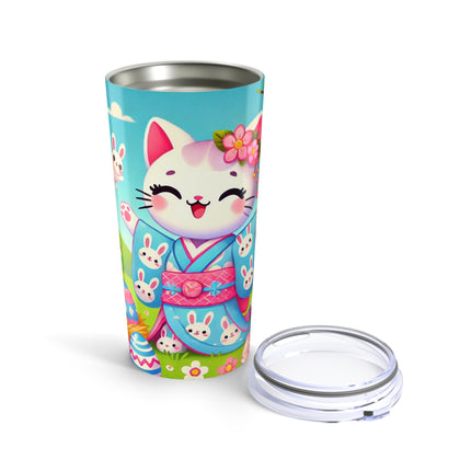 Springtime Kitten’s Easter Joy Tumbler 20oz