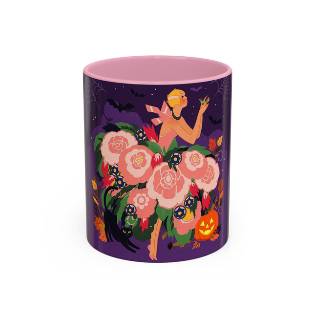 🌹🎃 The Lady Of The Haunted Rose Garden Colorful Mug – Romantic Halloween Charm
