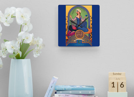 December & Tanzanite Zodiac Acrylic Wall Clock