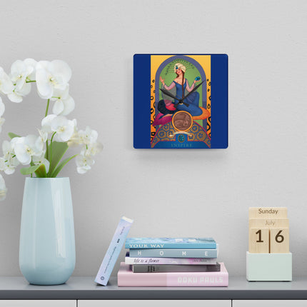 December & Tanzanite Zodiac Acrylic Wall Clock