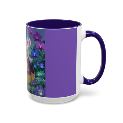 The Ladies Of The Moonlit Garden Colorful Mugs – Art Deco Floral Elegance