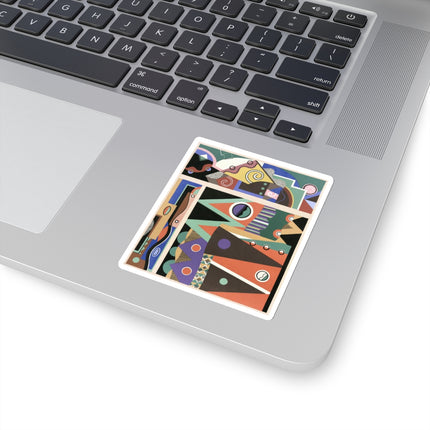 Collection decors et couleurs Pl.03 by Georges Valmiers Kiss-Cut Stickers (4 Sizes)
