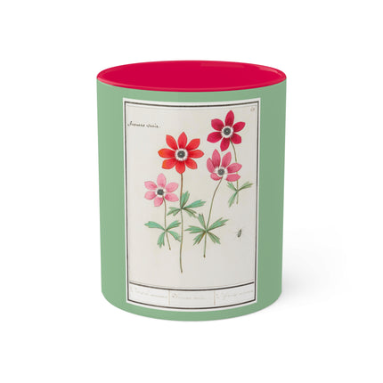 Anemoon, Anemone by Anselmus Boëtius de Boodt Colorful Mugs, 11oz