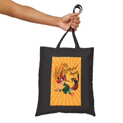 The Bewitching Ride Cotton Canvas Tote Bag