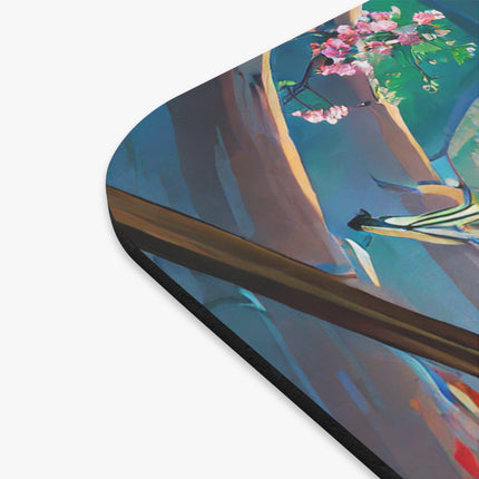 Cyberpunk Leopard Mouse Pad, Rectangle