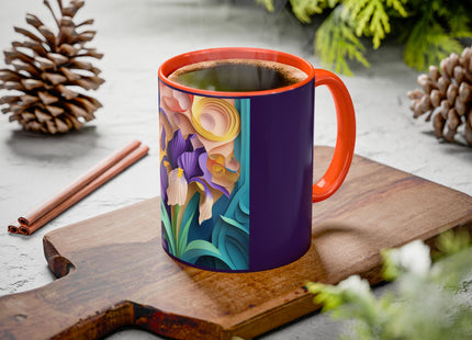 The Elegant Iris Flower Colorful Mugs (11oz, 15oz)