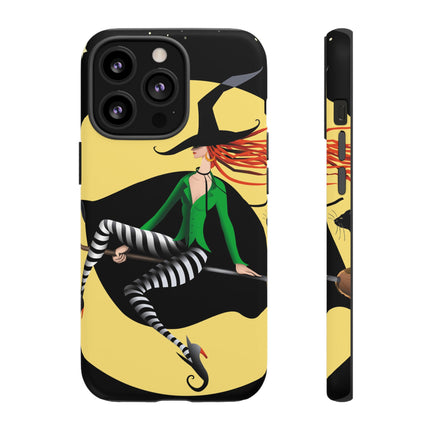 A Witch’s Moonlit Flight Phone Cases