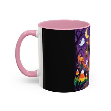 🎃🏮 The Pumpkin Gentleman's Moonlit Stroll Colorful Mug – Whimsical Halloween Charm