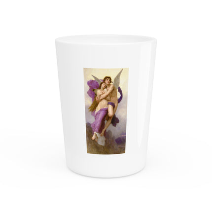 The Abduction of Psyche by William Bouguereau Ceramic Shot Glass