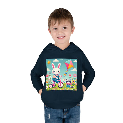 Breezy Meadow Ride Toddler Pullover Fleece Hoodie
