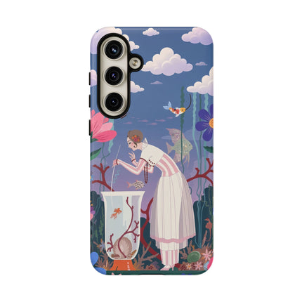 🐠🌸 The Enchanted Aquarium Garden Phone Case – Art Deco Underwater Fantasy