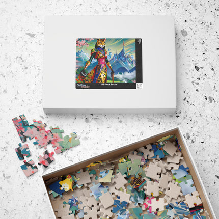 Cyber Cat Glamour Puzzle (110, 252, 520, 1014-piece)