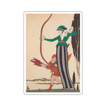 L'Arc Rouge by George Barbier Kiss-Cut Stickers (4 Sizes)