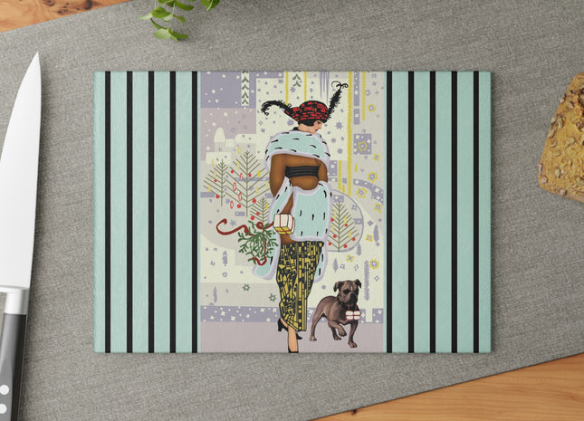 Wrapped in Elegance Glass Cutting Board
