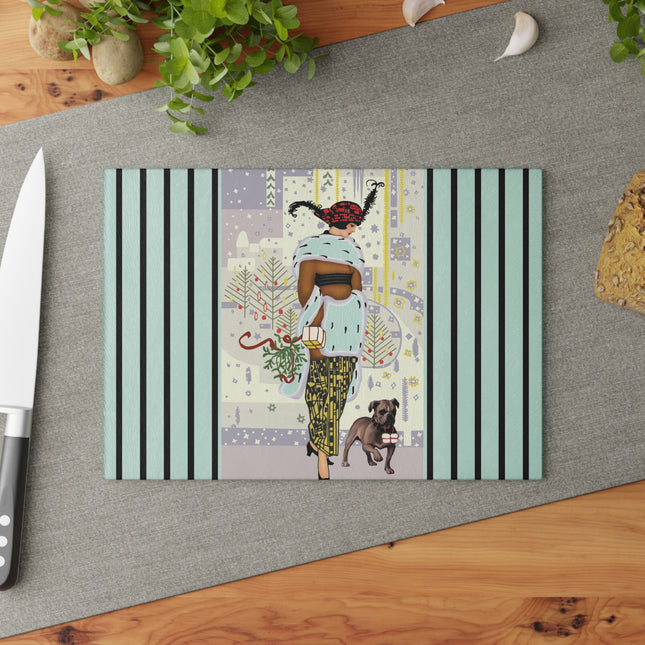 Wrapped in Elegance Glass Cutting Board