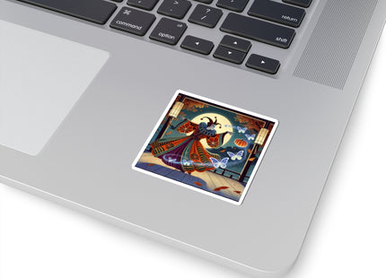 Court Magician with Ghost Butterflies Kiss-Cut Stickers (4 Sizes)