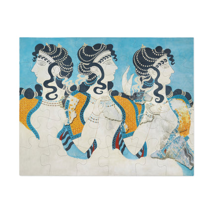 Reproduction of Ladies in Blue by Emile Gilliéron Jigsaw Puzzle (30, 110, 252-Piece)