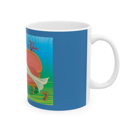 A Mermaid's Peaceful Refuge 11 oz Ceramic Mug